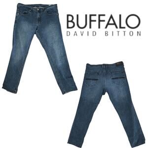 Buffalo by David Bitton Men's Axel Slim Straight Stretch Jeans 38x30 GUC
